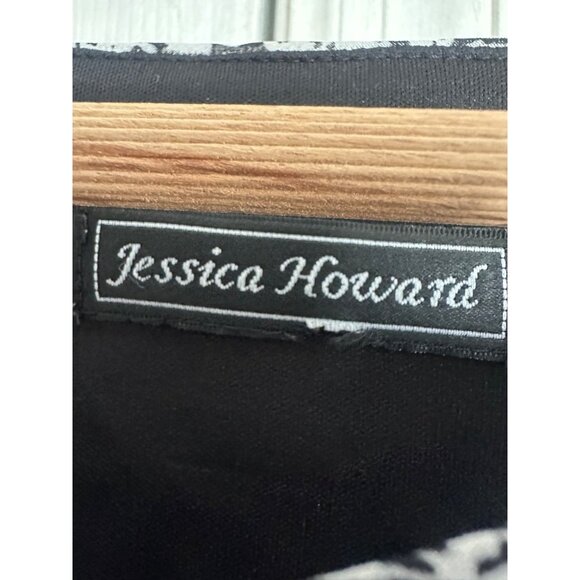 VTG Black and White Floral Sleeveless Fairy Hem Dress Whimsy Y2K - Picture 5 of 7